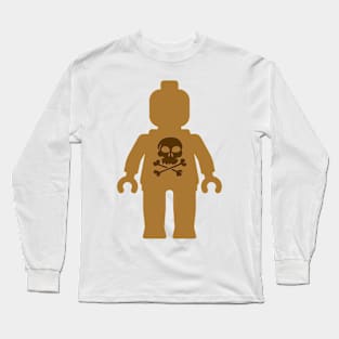 Minifig with Skull Design Long Sleeve T-Shirt